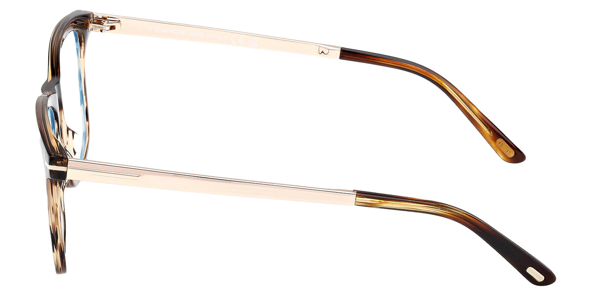 Tom Ford® FT6038-B FT6038-B 055 56 - Colored Havana / Blue Filter Eyeglasses