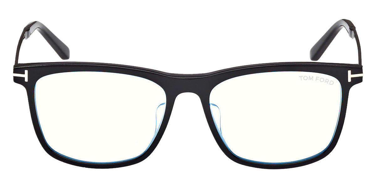 Tom Ford® FT6038-F-B Eyeglasses FT6038-F-B 001 55 - 001 - Shiny Black/Shiny Black
