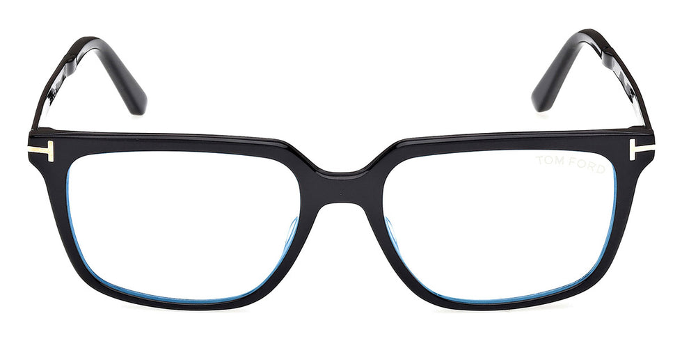 Tom Ford® FT6039-B FT6039-B 001 54 - Shiny Black / Blue Filter Eyeglasses