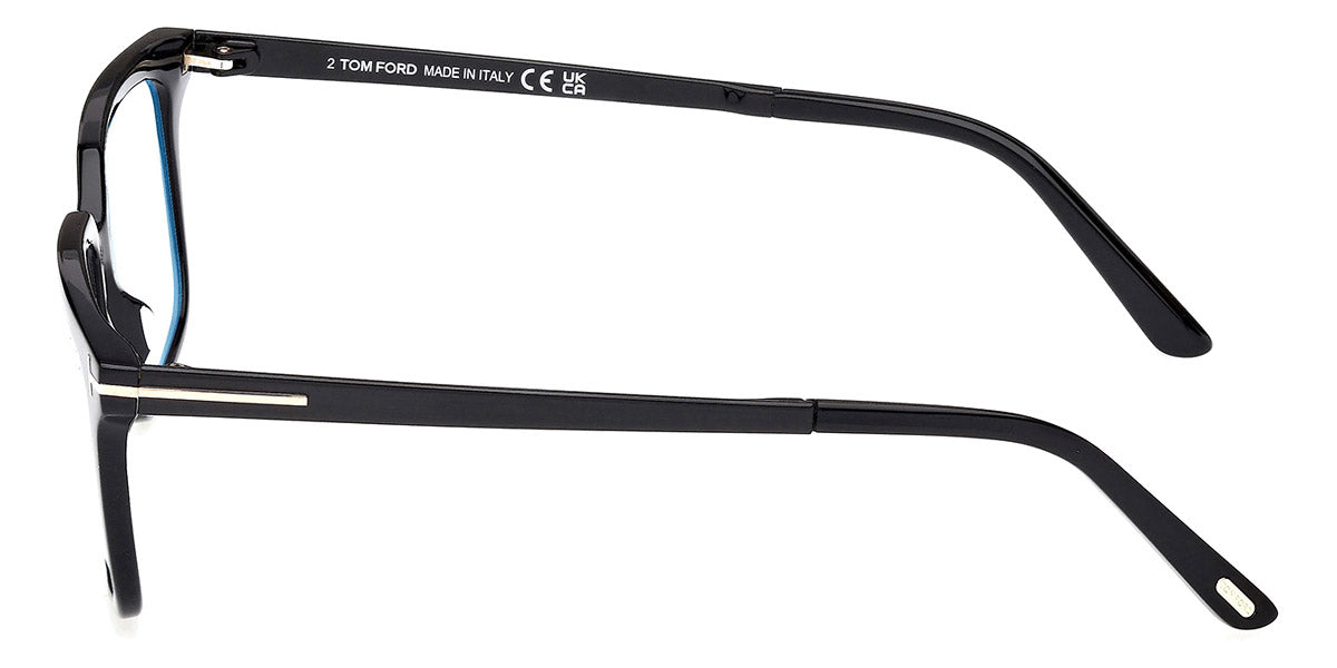 Tom Ford® FT6039-B FT6039-B 001 54 - Shiny Black / Blue Filter Eyeglasses