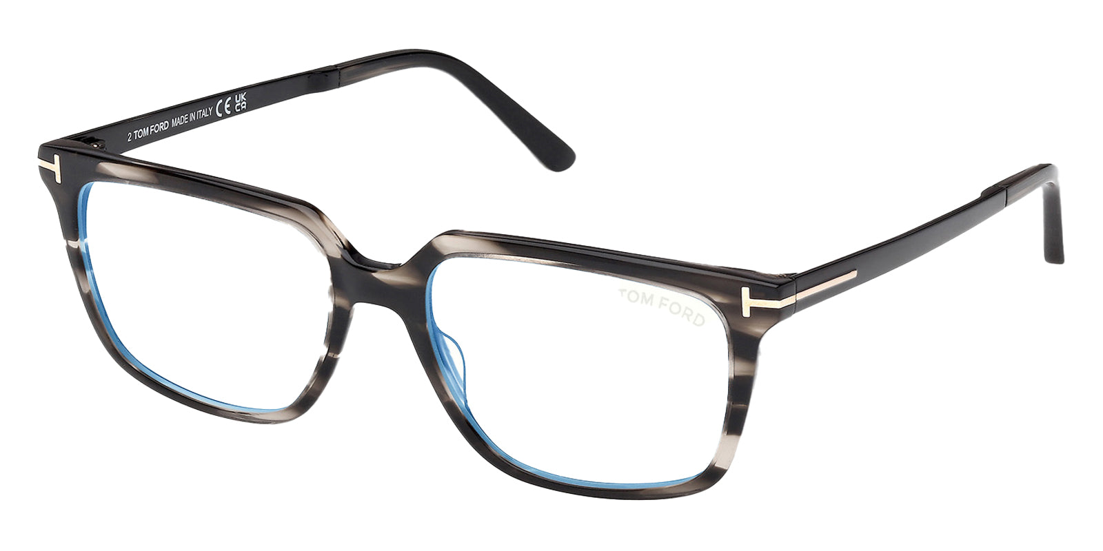 Tom Ford® FT6039-B FT6039-B 056 54 - Colored Havana / Blue Filter Eyeglasses