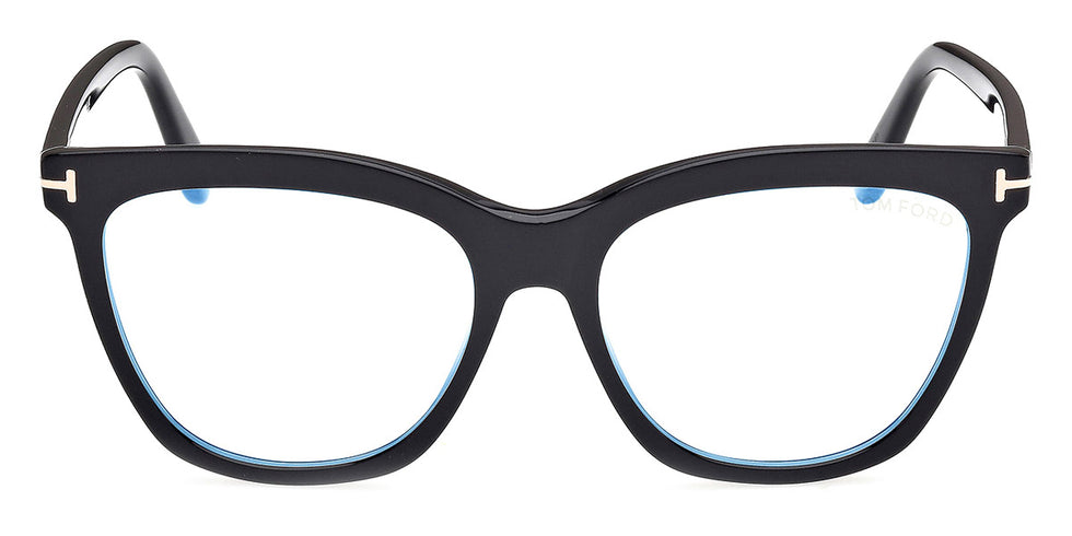 Tom Ford® FT6042-B FT6042-B 001 54 - Shiny Black / Blue Filter Eyeglasses