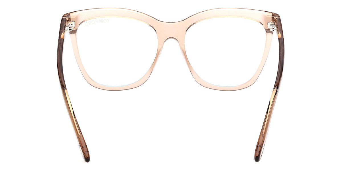 Tom Ford® FT6042-B FT6042-B 045 54 - Shiny Light Brown / Blue Filter Eyeglasses