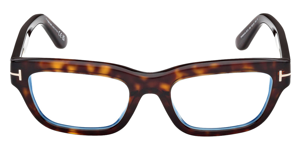 Tom Ford® FT6045-B FT6045-B 052 52 - Dark Havana / Blue Filter Eyeglasses