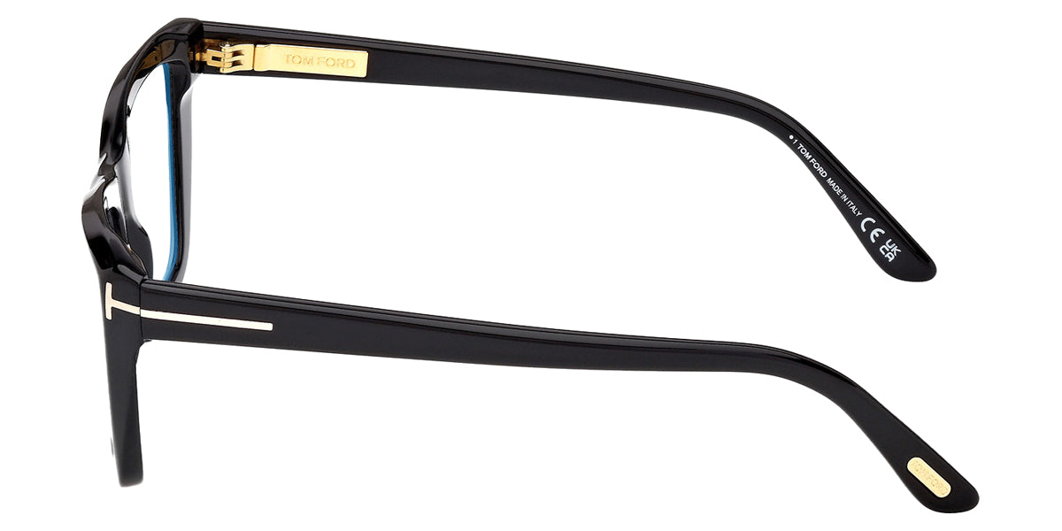 Tom Ford® FT6047-B FT6047-B 001 54 - Shiny Black / Blue Filter Eyeglasses