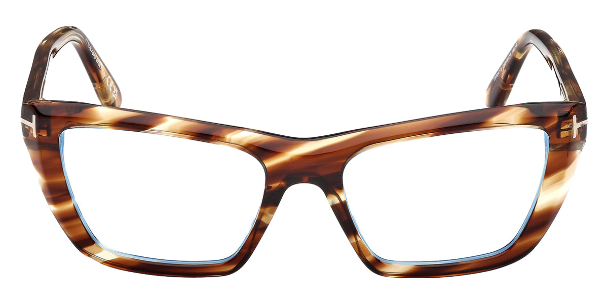 Tom Ford® FT6047-B FT6047-B 055 54 - Colored Havana / Blue Filter Eyeglasses