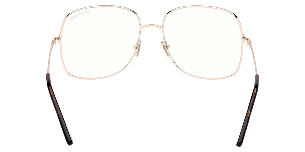 Tom Ford® FT6048-B FT6048-B 028 59 - Shiny Rose Gold / Blue Filter Eyeglasses