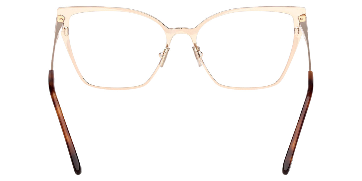 Tom Ford® FT6051-B FT6051-B 028 56 - Shiny Rose Gold / Blue Filter Eyeglasses