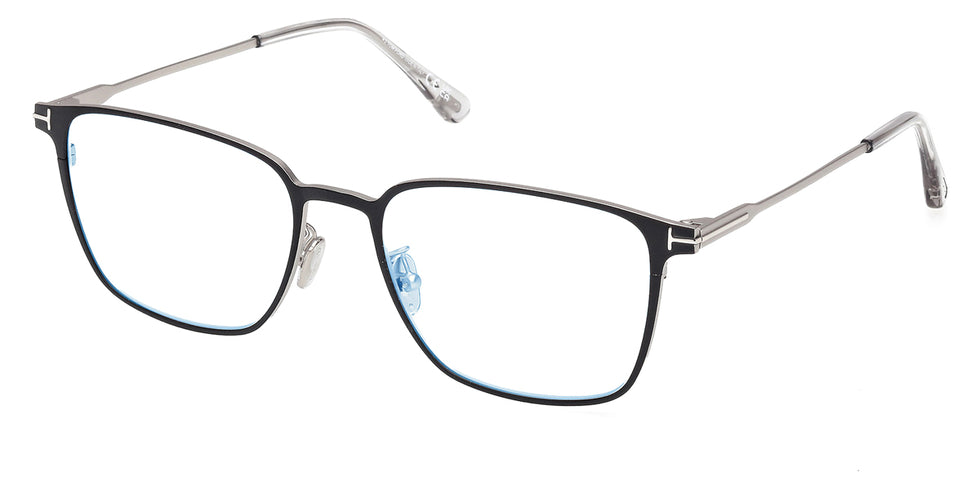 Tom Ford® FT6055-D-B FT6055-D-B 002 56 - Matte Black / Blue Filter Eyeglasses
