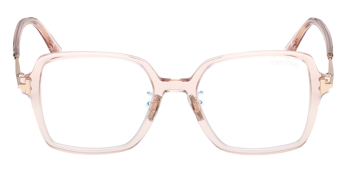 Tom Ford® FT6057-D-B FT6057-D-B 072 51 - Shiny Light Pink / Blue Filter Eyeglasses