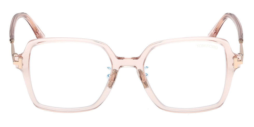 Tom Ford® FT6057-D-B FT6057-D-B 072 51 - Shiny Light Pink / Blue Filter Eyeglasses