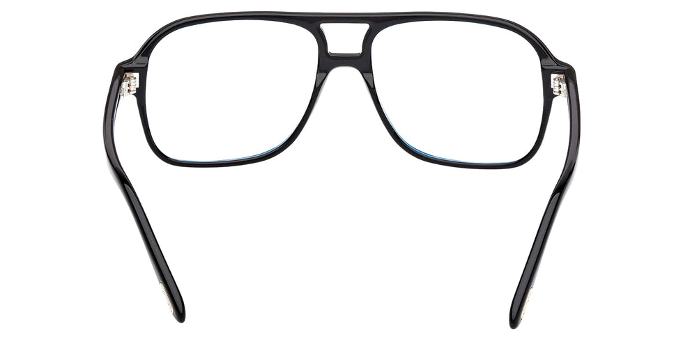 Tom Ford® FT6058-B FT6058-B 001 58 - Shiny Black / Blue Filter Eyeglasses