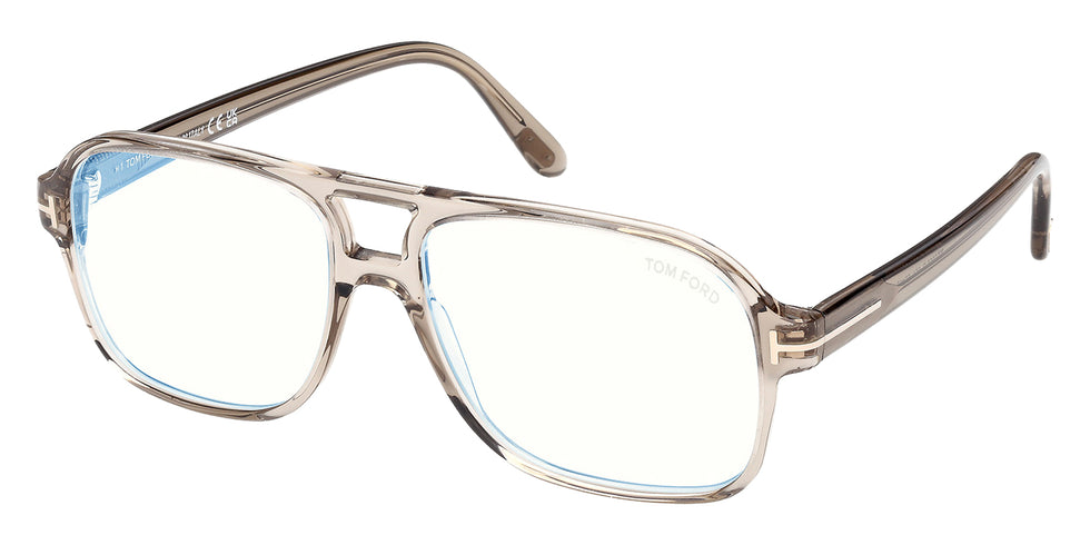 Tom Ford® FT6058-B FT6058-B 051 58 - Mastic / Blue Filter Eyeglasses