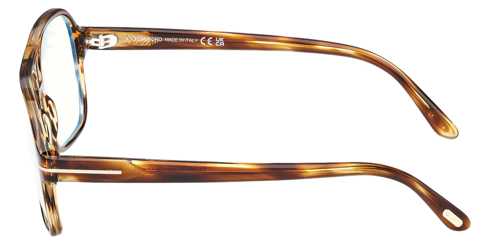 Tom Ford® FT6058-B FT6058-B 055 58 - Colored Havana / Blue Filter Eyeglasses