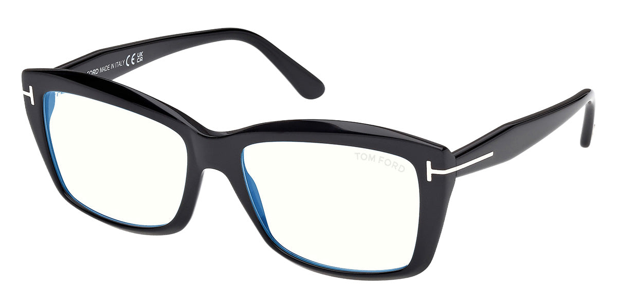 Tom Ford® FT6065-B Eyeglasses FT6065-B 001 55 - 001 - Shiny Black/Shiny Black