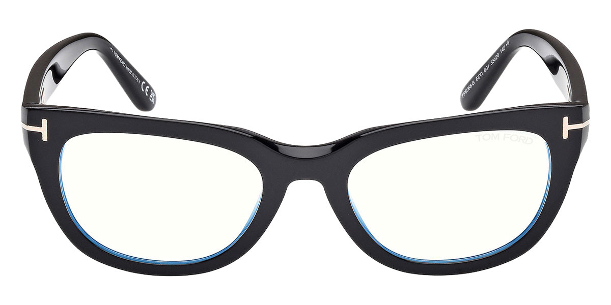 Tom Ford® FT6066-B Eyeglasses FT6066-B 001 53 - 001 - Shiny Black/Shiny Black