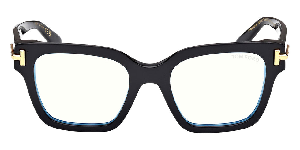 Tom Ford® FT6078-B Eyeglasses FT6078-B 001 52 - 001 - Shiny Black/Shiny Black