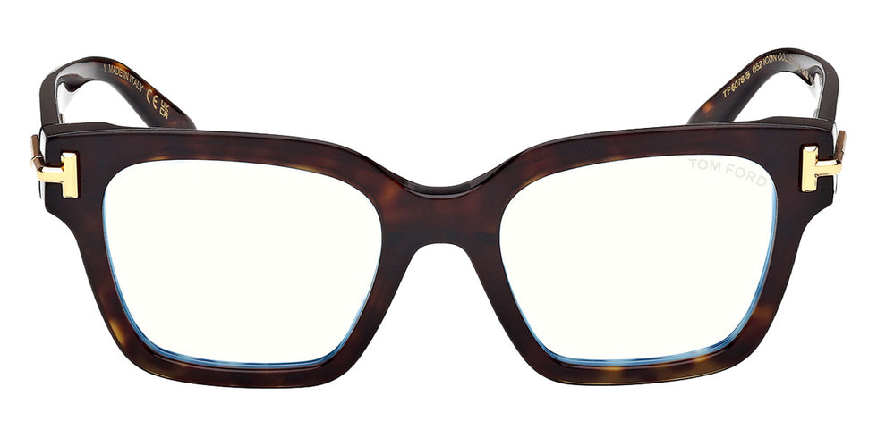 Tom Ford® FT6078-B Eyeglasses FT6078-B 052 52 - 052 - Dark Havana/Dark Havana