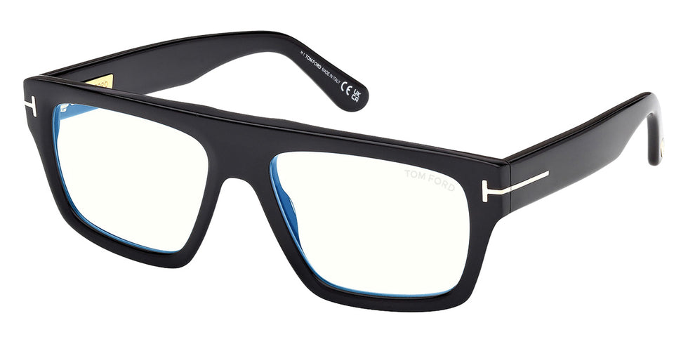 Tom Ford® FT6084-B Eyeglasses FT6084-B 001 56 - 001 - Shiny Black/Shiny Black