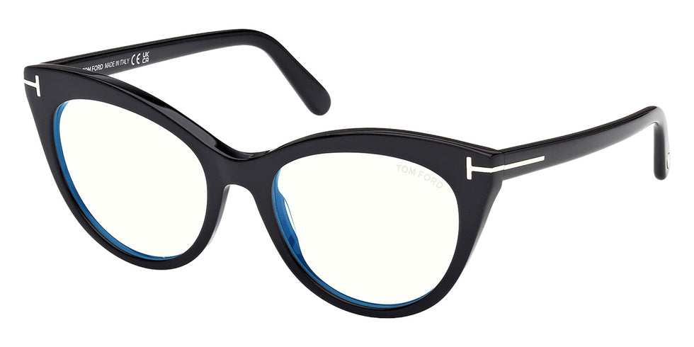 Tom Ford® FT6091-B Eyeglasses FT6091-B 001 53 - 001 - Shiny Black/Shiny Black