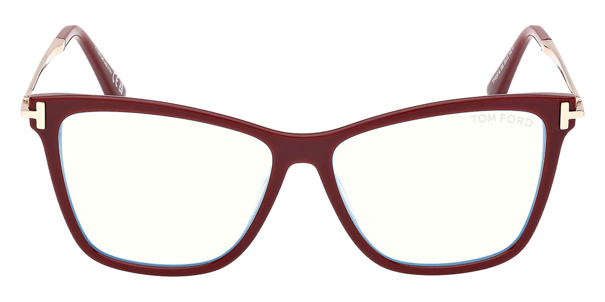 Tom Ford® FT6097-B Eyeglasses FT6097-B 069 53 - 069 - Shiny Bordeaux/Shiny Bordeaux