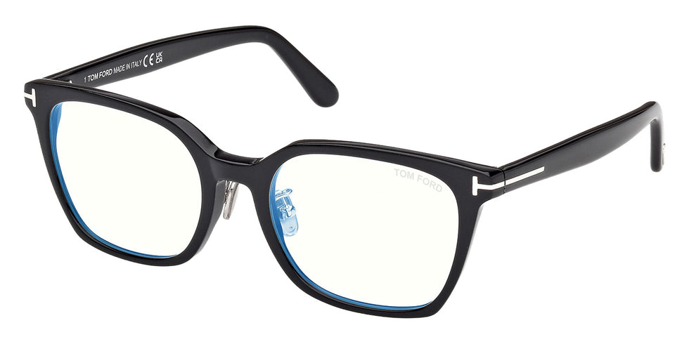 Tom Ford® FT6103-D-B Eyeglasses FT6103-D-B 001 53 - 001 - Shiny Black/Shiny Black