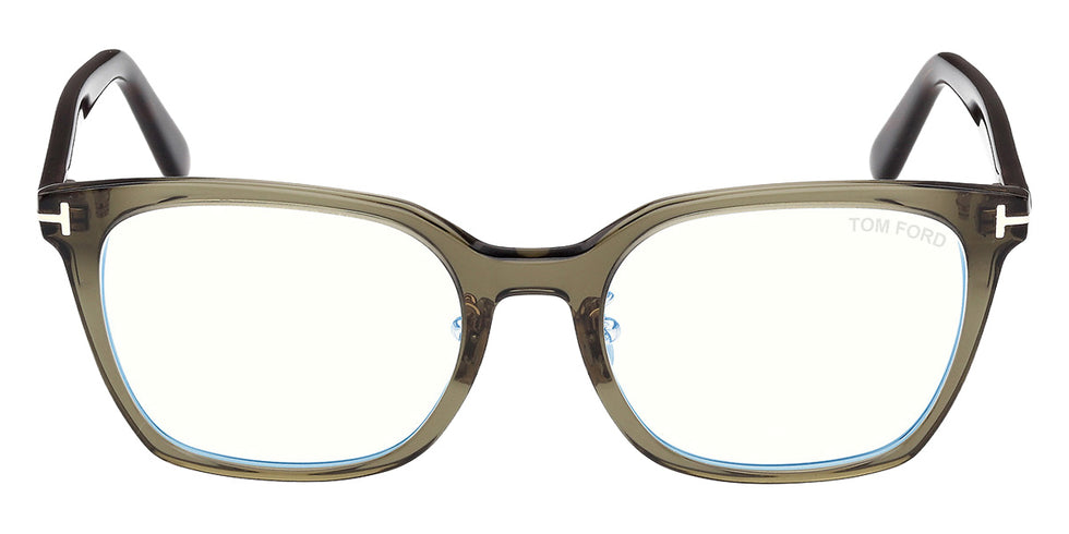 Tom Ford® FT6103-D-B Eyeglasses FT6103-D-B 096 53 - 096 - Shiny Dark Green/Shiny Dark Green