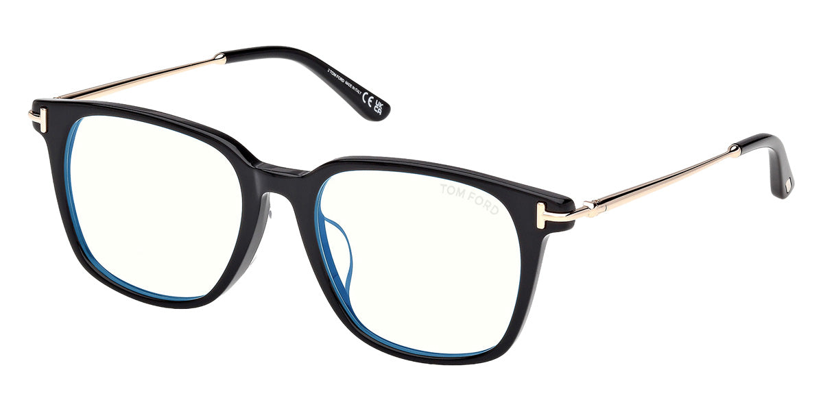 Tom Ford® FT6106-D-B Eyeglasses FT6106-D-B 001 53 - 001 - Shiny Black/Shiny Black