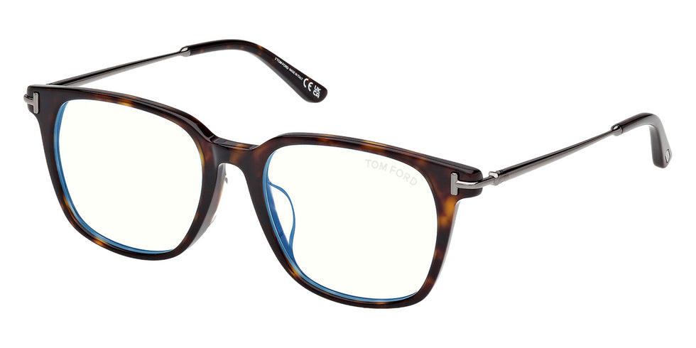 Tom Ford® FT6106-D-B Eyeglasses FT6106-D-B 052 53 - 052 - Dark Havana/Dark Havana