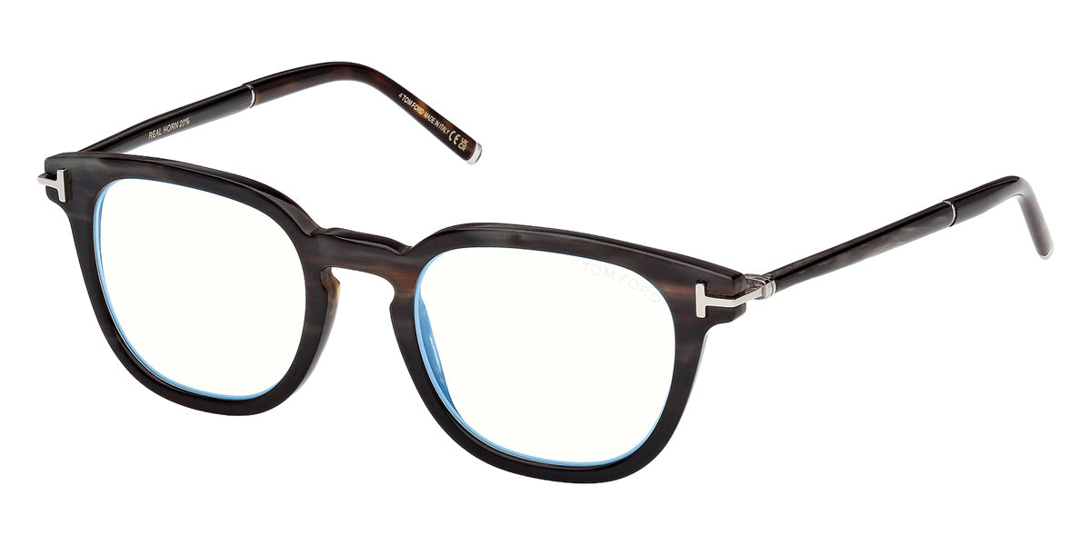 Tom Ford® FT6109-P-B Eyeglasses FT6109-P-B 062 49 - 062 - Brown Horn/Brown Horn