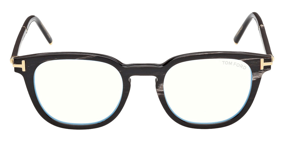 Tom Ford® FT6109-P-B Eyeglasses FT6109-P-B 063 49 - 063 - Black Horn/Black Horn