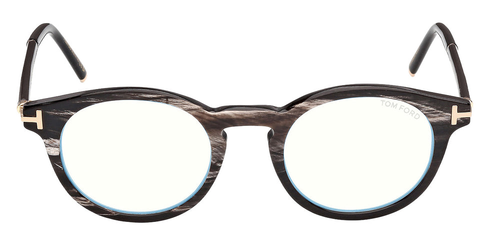 Tom Ford® FT6110-P-B Eyeglasses FT6110-P-B 063 49 - 063 - Black Horn/Black Horn