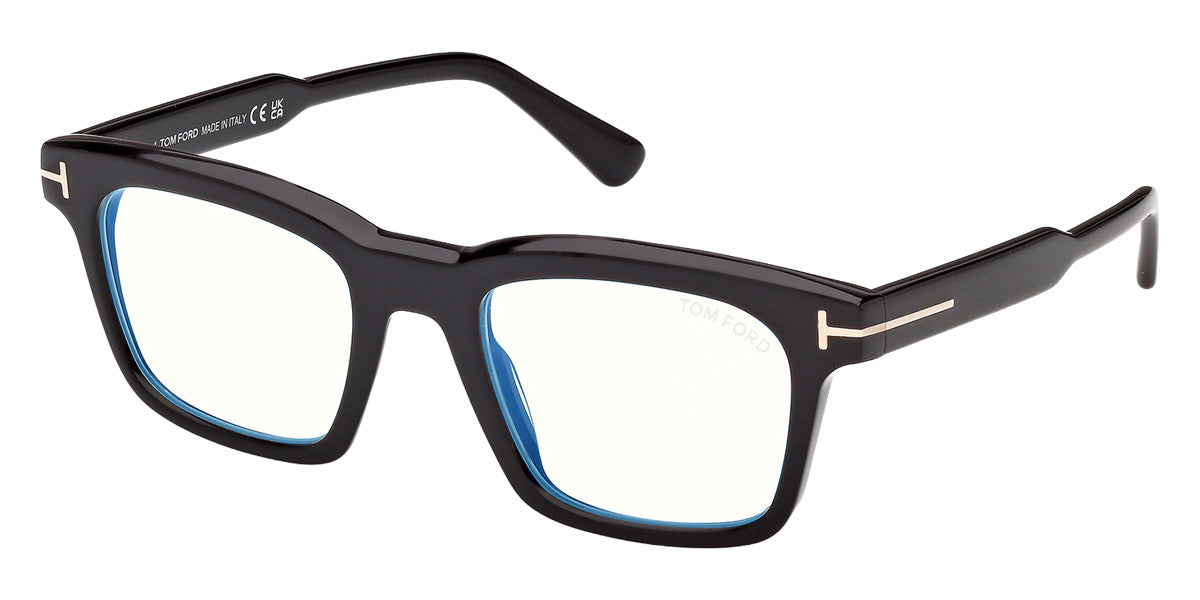 Tom Ford® FT6122-B Eyeglasses FT6122-B 001 51 - 001 - Shiny Black/Shiny Black