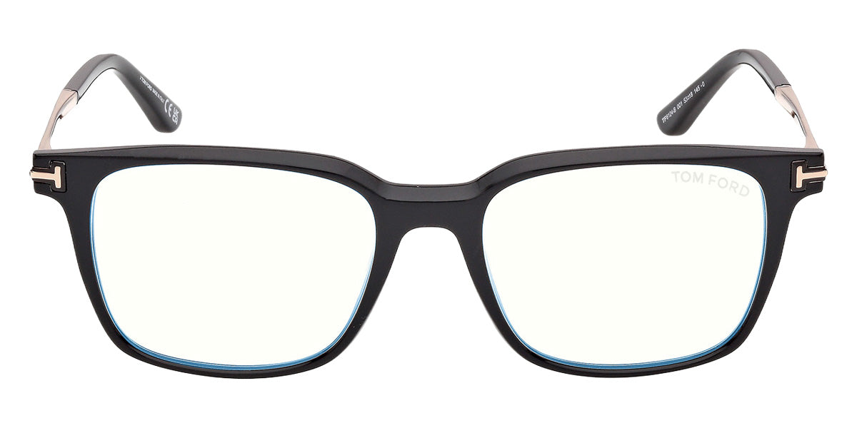 Tom Ford® FT6124-B Eyeglasses FT6124-B 001 53 - 001 - Shiny Black/Shiny Black