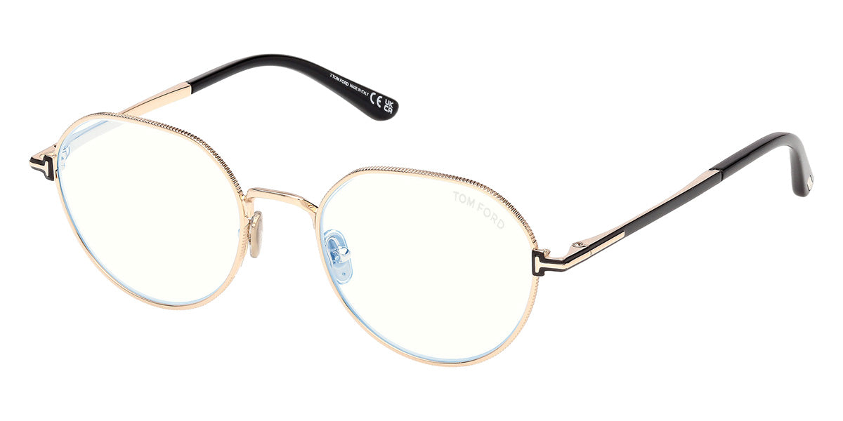 Tom Ford® FT6127-B Eyeglasses FT6127-B 028 51 - 028 - Shiny Rose Gold/Shiny Black