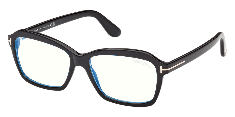 Tom Ford® FT6129-B Eyeglasses FT6129-B 001 54 - 001 - Shiny Black/Shiny Black