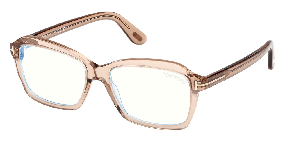 Tom Ford® FT6129-B Eyeglasses FT6129-B 045 54 - 045 - Shiny Light Brown/Shiny Light Brown