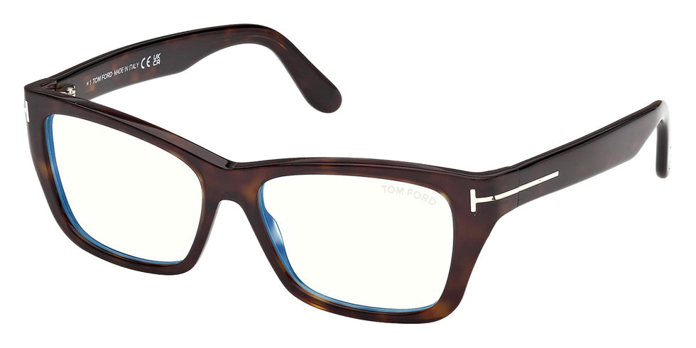 Tom Ford® FT6132-B Eyeglasses FT6132-B 052 54 - 052 - Dark Havana/Dark Havana