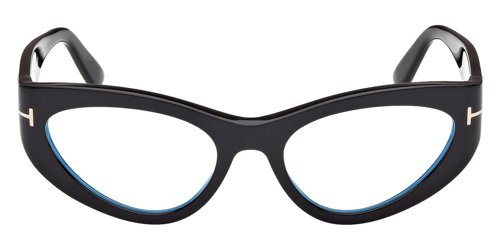 Tom Ford® FT6134-B Eyeglasses FT6134-B 001 55 - 001 - Shiny Black/Shiny Black