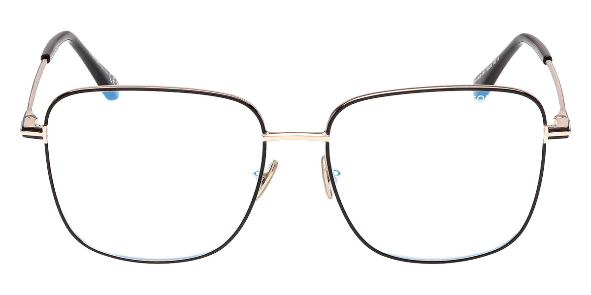 Tom Ford® FT6136-B Eyeglasses FT6136-B 001 56 - 001 - Shiny Black/Shiny Black
