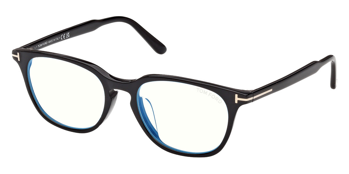 Tom Ford® FT6149-D-B Eyeglasses FT6149-D-B 001 55 - 001 - Shiny Black/Shiny Black