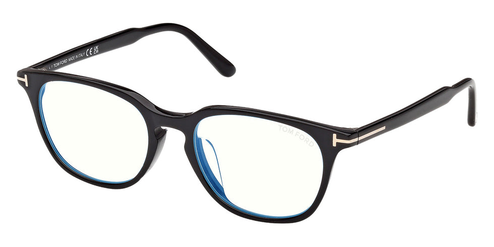 Tom Ford® FT6149-D-B Eyeglasses FT6149-D-B 001 55 - 001 - Shiny Black/Shiny Black