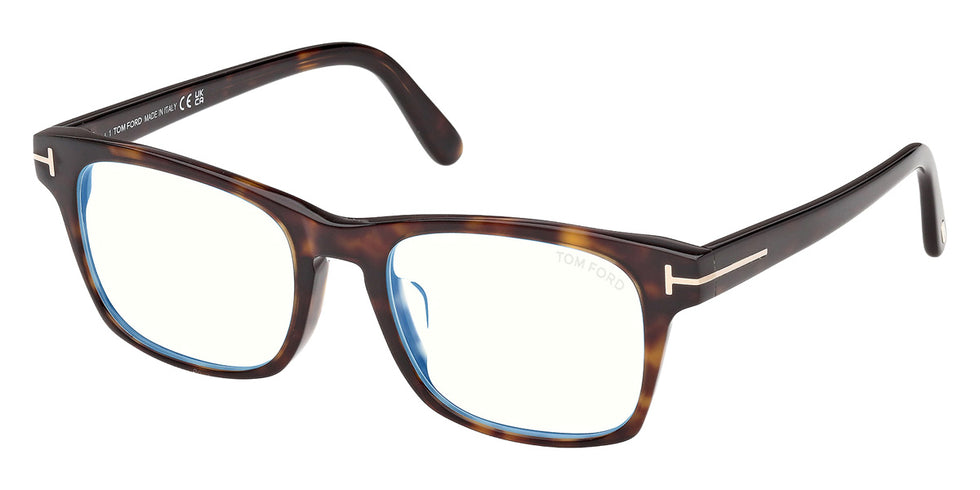 Tom Ford® FT6150-D-B Eyeglasses FT6150-D-B 052 55 - 052 - Dark Havana/Dark Havana