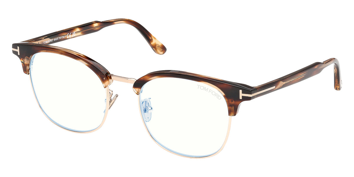 Tom Ford® FT6151-D-B Eyeglasses FT6151-D-B 055 54 - 055 - Coloured Havana/Coloured Havana