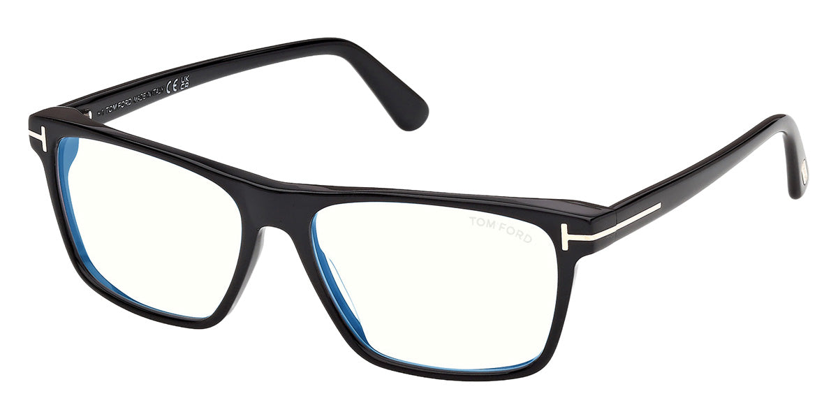 Tom Ford® FT6170-B Eyeglasses FT6170-B 001 58 - 001 - Shiny Black/Shiny Black