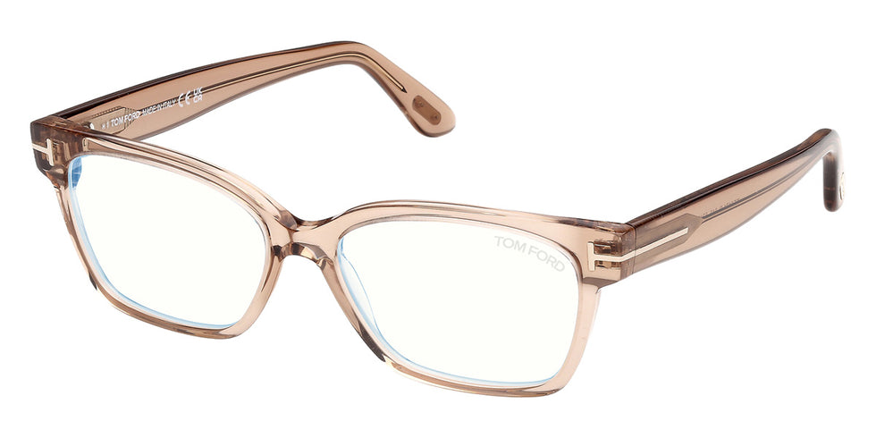 Tom Ford® FT6171-B Eyeglasses FT6171-B 045 53 - 045 - Shiny Light Brown/Shiny Light Brown