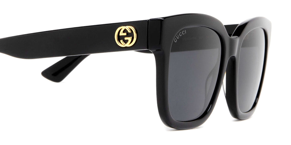Gucci® GG0034SN GUC GG0034SN 001 54 - Black Sunglasses