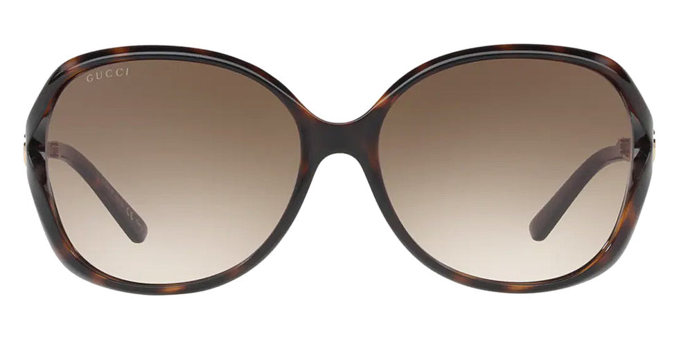 Gucci® GG0076S GUC GG0076S 003 60 - Havana/Gold Sunglasses