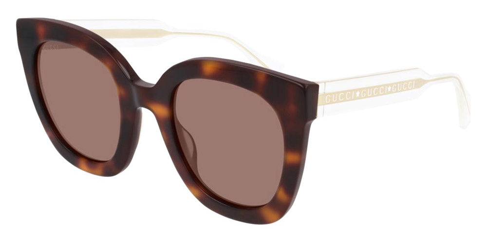 Gucci® GG0564SN GUC GG0564SN 002 51 - Havana/Crystal Sunglasses
