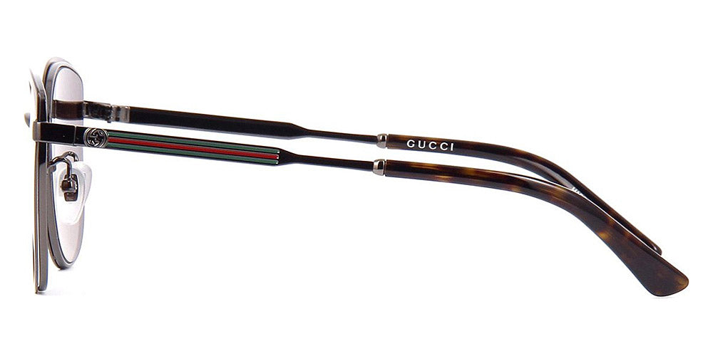 Gucci® GG0589SK GUC GG0589SK 002 57 - Brown/Gunmetal Sunglasses